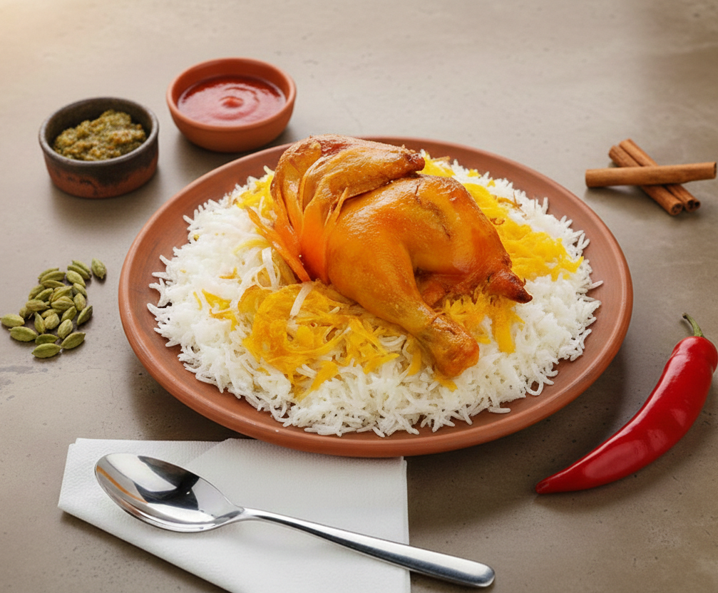 You are currently viewing مندي الدجاج في الفرن – طريقة تحضير مندي الدجاج