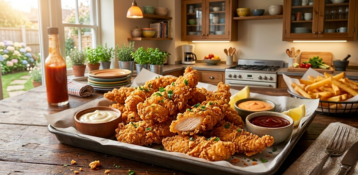 You are currently viewing عمل الدجاج المسحب المقرمش