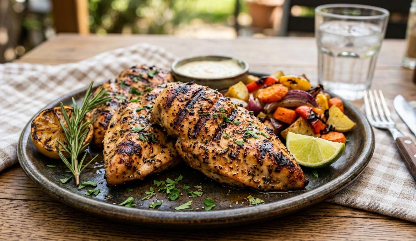 You are currently viewing طريقة شواء صدور الدجاج على الغاز بدون فرن او شواية في المنزل