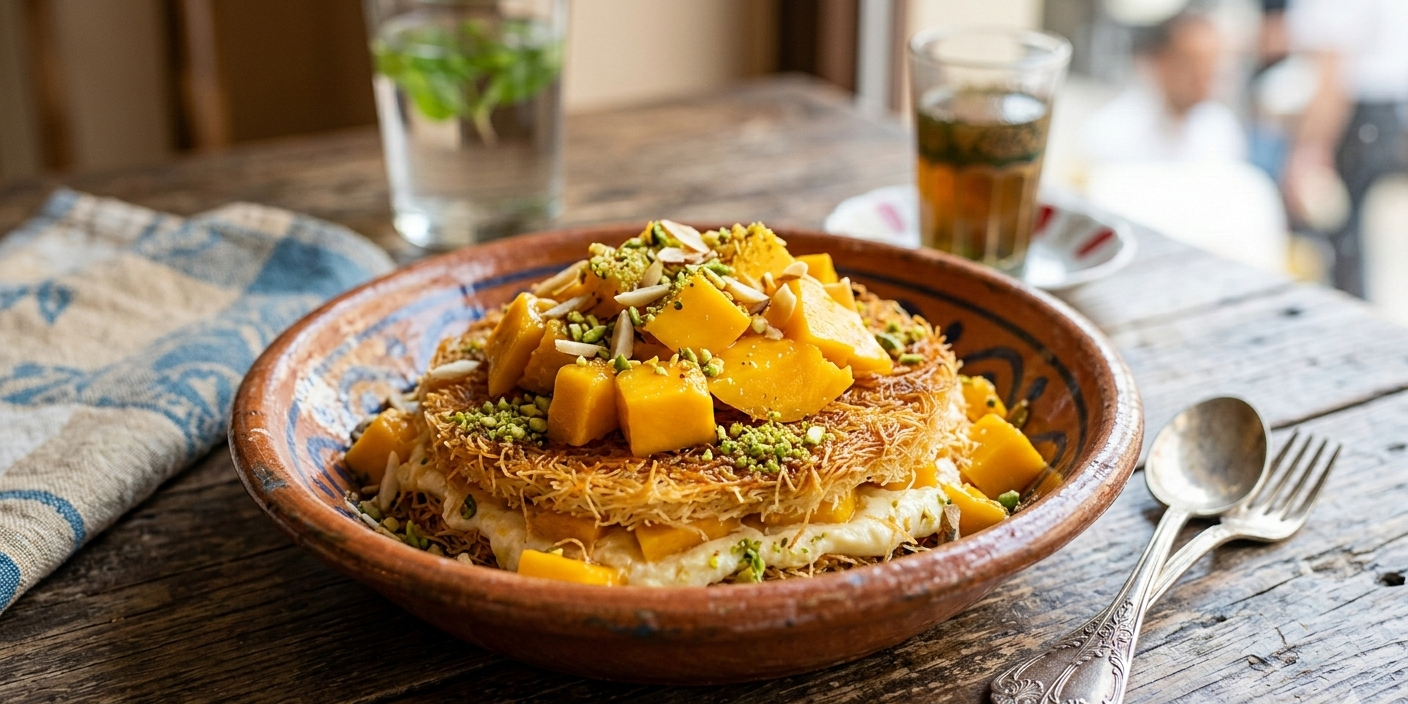 You are currently viewing اسهل طريقة لعمل الكنافة بالمانجو