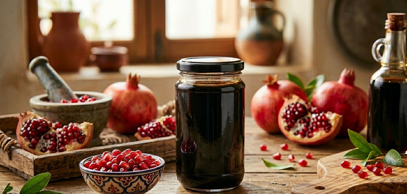 You are currently viewing أسهل طريقة لتحضير دبس الرمان في المنزل