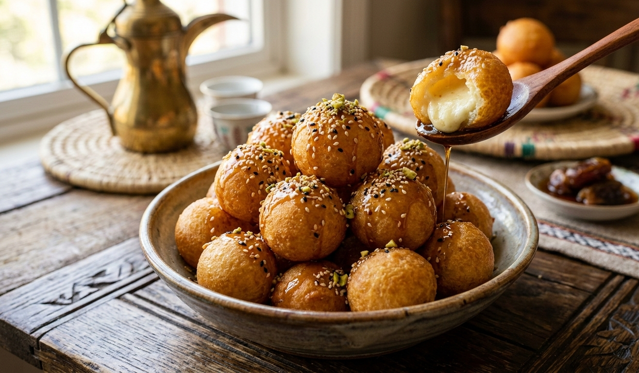 You are currently viewing لقمة القاضي المحشوة بالجبنة – أسرار القرمشة الذهبية والمطّة الشهية مع شيف تيتا