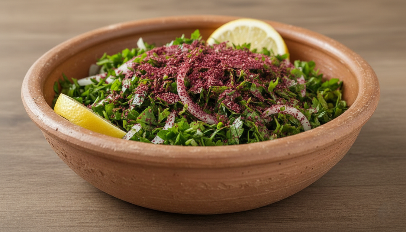 You are currently viewing طريقة عمل سلطة البيواظ اللبنانية (الرفيق الأول للمشويات والكفتة)