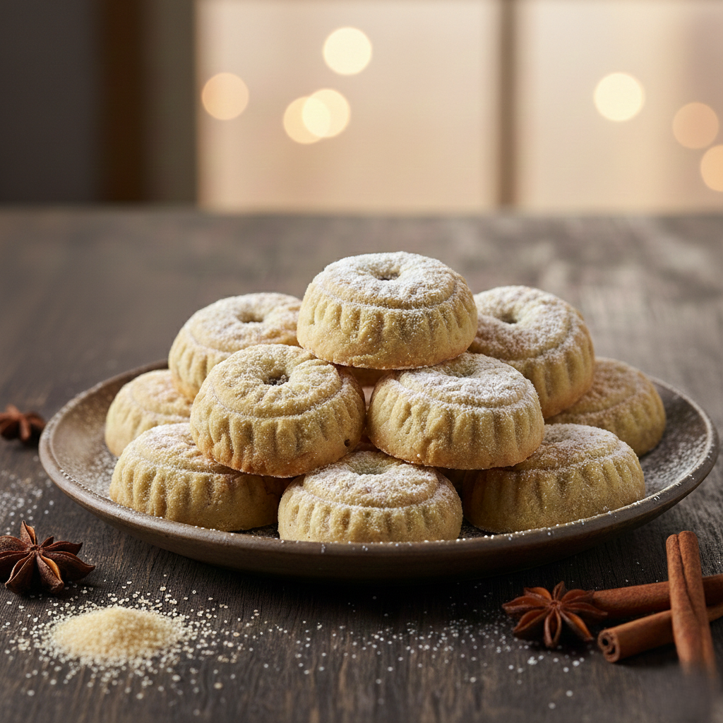 You are currently viewing طريقة عمل المعمول بالتمر والسميد (بوقفة ملكية ونقشة ثابتة)