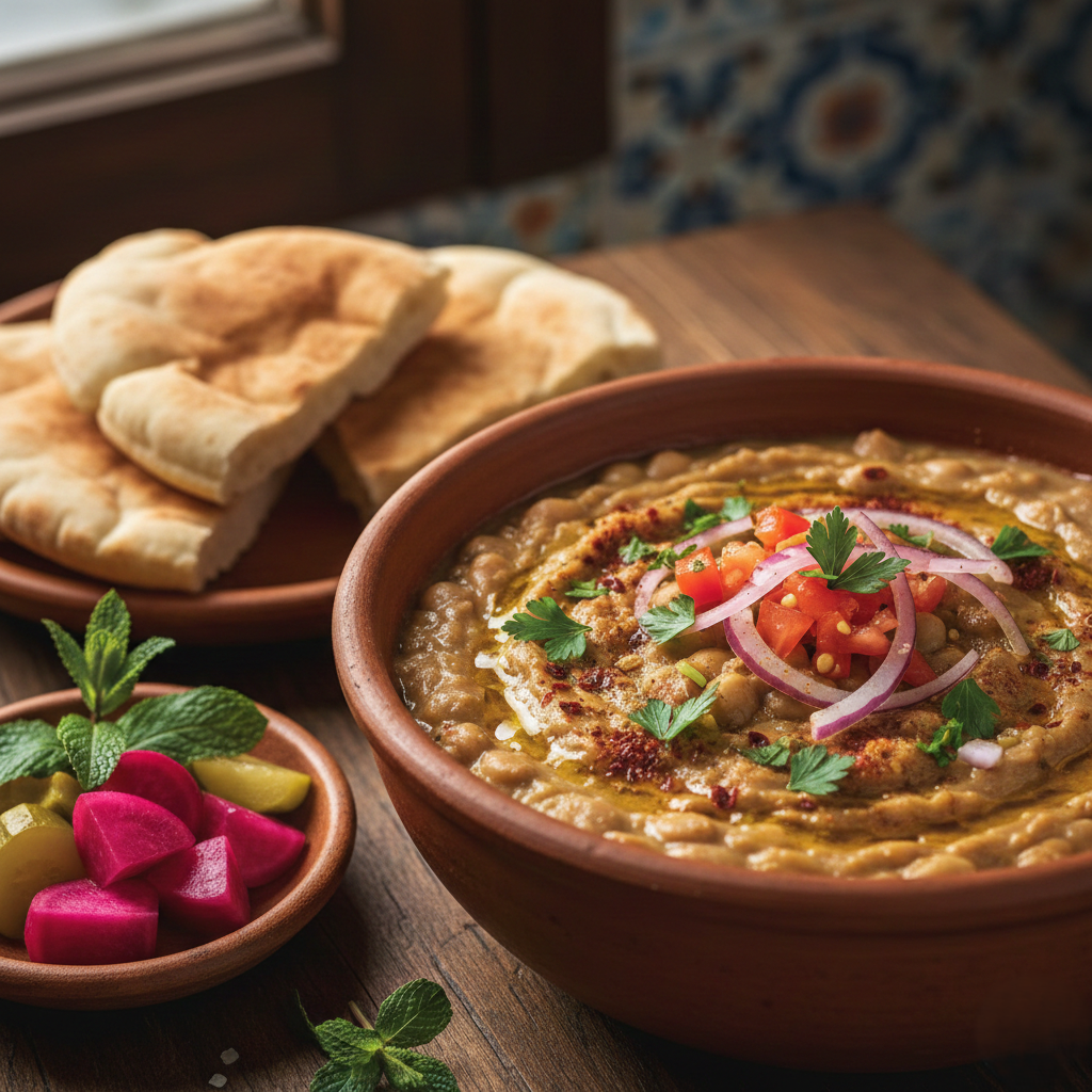 You are currently viewing الفول الشامي الأصلي – سر “التبيلة” بالليمون والثوم وزيت الزيتون مع شيف تيتا