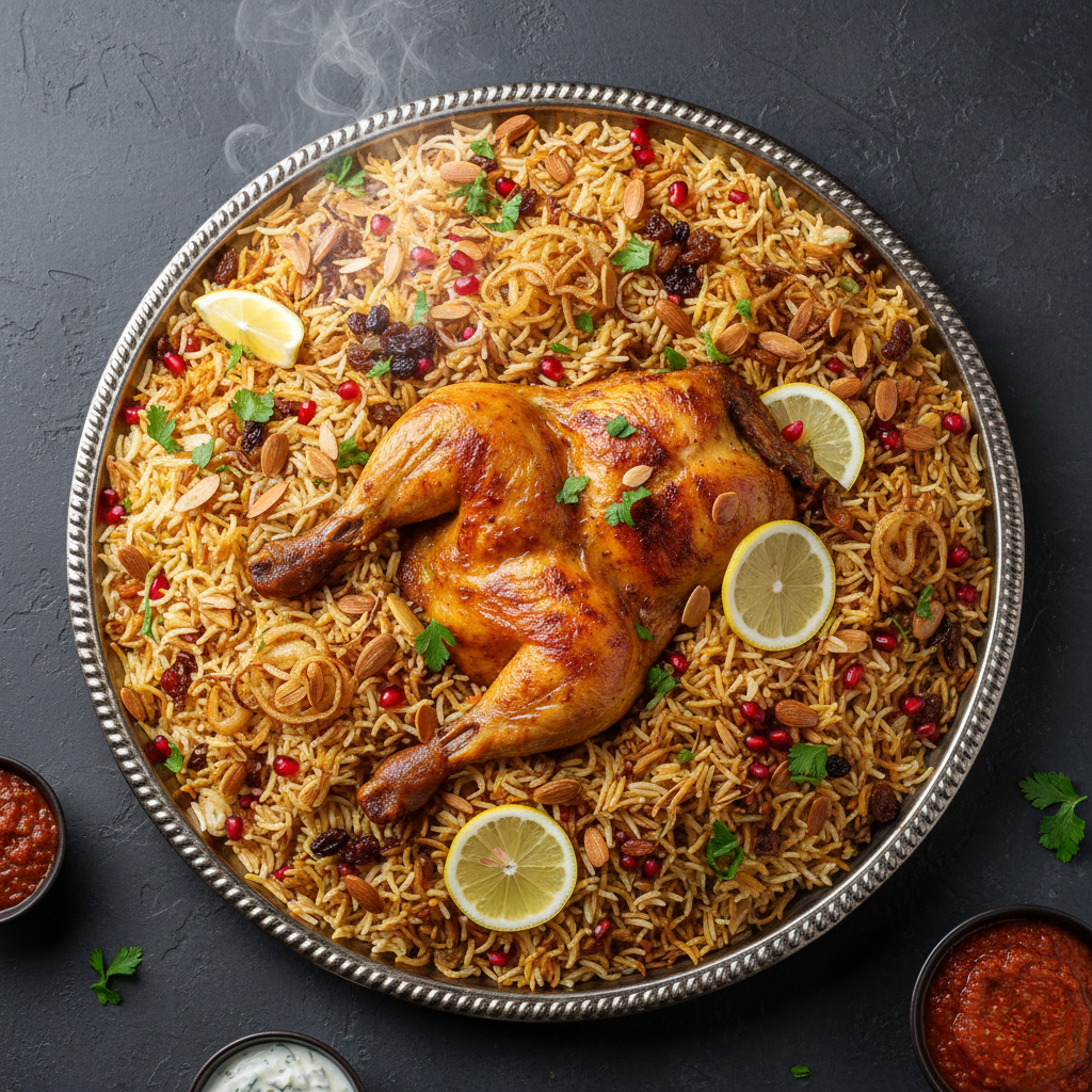 You are currently viewing طريقة عمل كبسة الدجاج السعودية (الأصلية بخطوات احترافية)