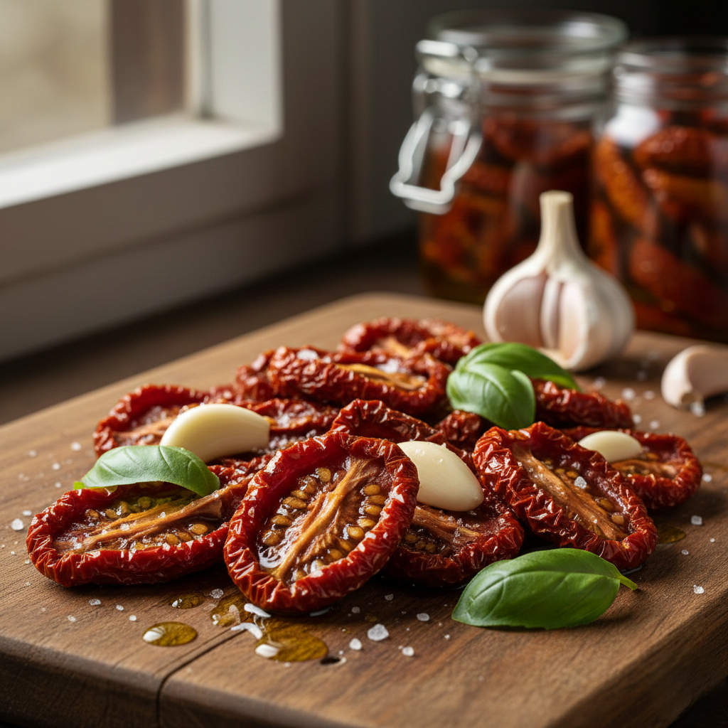 You are currently viewing سر الطماطم المجففة في الشمس – نكهة إيطالية مركزة من مطبخكِ مع شيف تيتا