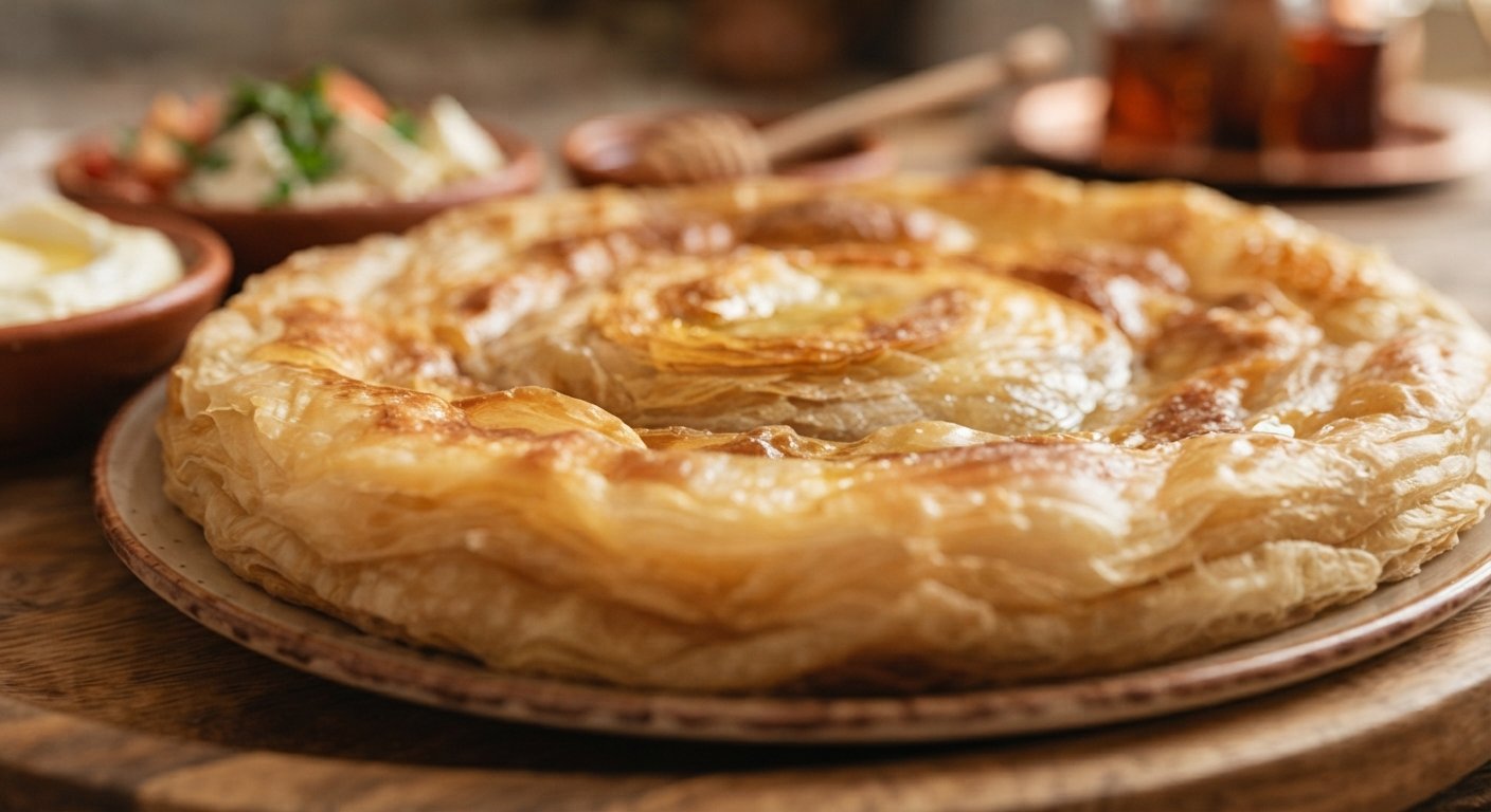 You are currently viewing الفطير المشلتت الفلاحي الأصلي على أصوله – أسرار التوريق المذهل، العجن الصحيح، والفرن الحامي